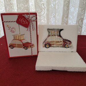 Lenox Light Up VW with Skis ! Ornament Brand New in Box  CHRISTMAS ORNAMEMT GIFT